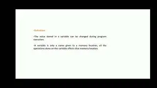 Variables in python