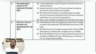 CA Final DT - Important Case laws - Must Watch