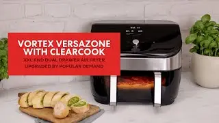 Upgraded by popular demand: Our best selling Vortex VersaZone Air Fryer, now with ClearCook window