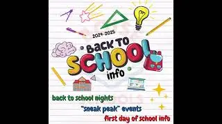 Back-To-School Information 2024-2025
