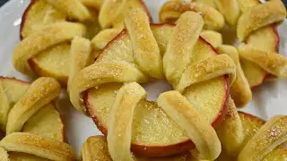 Быстрая идея к чаю! Нежная вкуснятина из яблока со слоеным тестом! Ваши близкие будут в восторге!