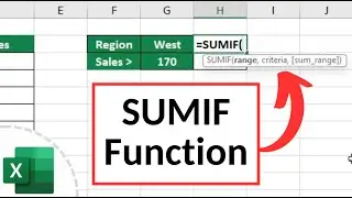 How to Use SUMIF Function in Excel (Step by Step)