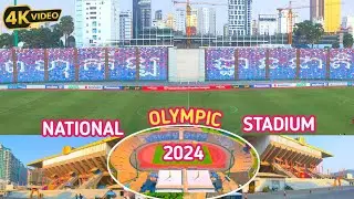 National Olympic Stadium gets new seats for international competitions.