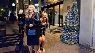 PRETTY GIRLS GOT scared on BLACK FRIDAY! CHRISTMAS TREE PRANK 🎄