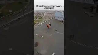 Было время, хулиганили😊 #stuntriding #motorcycle #Kaliningrad #rooftop