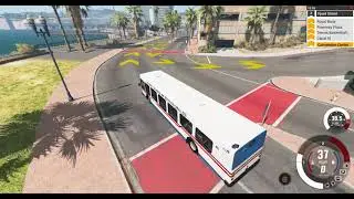 BeamNG drive Stubby Bus Plus Doing A Bus Route