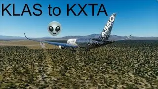 A350 from KLAS to KXTA in Area 51👽