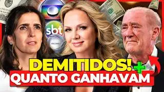 18 FAMOSOS DEMITIDOS DA GLOBO, SBT E RECORD + QUANTO GANHAVAM POR MÊS! 🤑