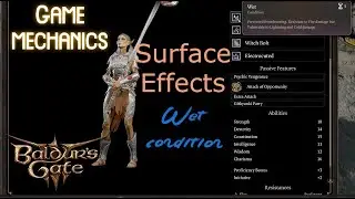 Baldur's Gate 3: Game Mechanics: Wet condition
