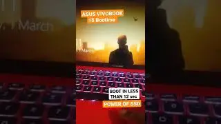 Asus vivobook 15 boot time, power of SSD  😍⚡
