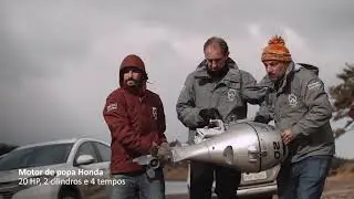 Diário de bordo - dia 13 - Em dia de neve, Amyr volta a navegar