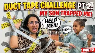 MOM VS SON |DUCT TAPE CHALLENGE PART 2 went Super Wrong 