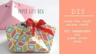 HOW to make a /candy box/diy beautiful paper candies box craft ideas viral video/by DIY DREAMSCAPE .