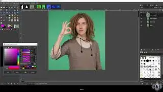 Gimp - Create a Matte with Layers