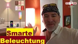 Individuelle Lichtstimmung, Smart gesteuerte Lampe! Dimmbare Stehlampe mit Alexa App Steuerung