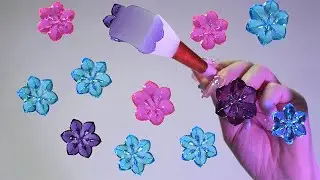 ASMR Jelly Flower Stamps Brain Melting Triggers For Sleep No Talking 🌸