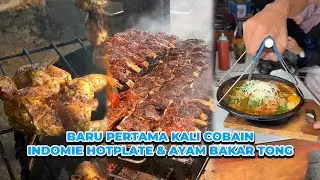 BARU PERTAMA KALI COBAIN INDOMIE HOTPLATE & AYAM BAKAR TONG | KOMPILASI JAJANSAMAKOKO #SHORT