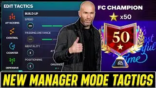 Best MANAGER MODE TACTICS to Reach FC Champion 🏆 | Easy 50 Stars