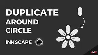 How to duplicate objects around circle in Inkscape | Inkscape Short Tutorials