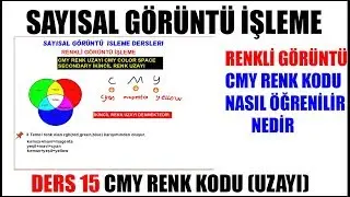 15| Cmy İkincil Renk Uzayı Nedir| Sayısal Görüntü İşleme Image Processing Dersleri