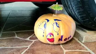 Experiment! Car vs Halloween 2020 (Crushing crunchy & soft things by car)