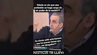 Por que los Jueces tienen que ser Abogados? #argentina  #guillermomoreno  #justicia