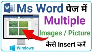 Add Multiple Picture On Ms Word Page | Ms Word Page Me Multiple Picture kaise Add Karte Hai | Msword
