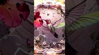 Hummingbird 2D to 3D Transformation #hummingbird #art #ai