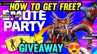 How to get Emote Party event for free 😍 GIVEAWAY 🔥 இலவசம் ❤️