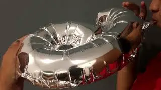 Easy 2 methods for inflate number foil balloon | How to blow foil balloon using straw |Hand pump