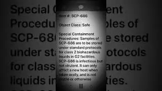 Scp 686 Infectious Lactation
