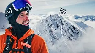 We Raced Down a 1m-Wide, 60° Steep Couloir - No Room for Error!