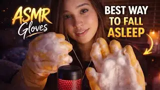 ASMR |  Yellow Rubber Glove Sound With Lotion And Mousse Sound 🧴 | Kitchen gloves | THE VJ ASMR