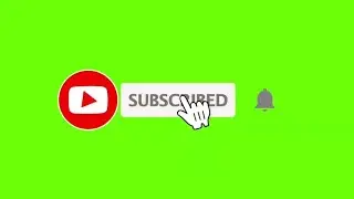 Green Screen Subscribe Button (No Copyright) 