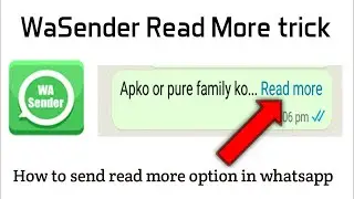 WaSender - How to use SPOILER in message - WaSender 3.4 +