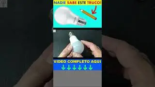 Como reparar focos LED con simple TRUCO!