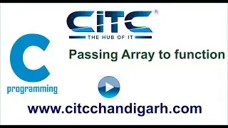 Tutorial video on Passing Array To a Function in C language