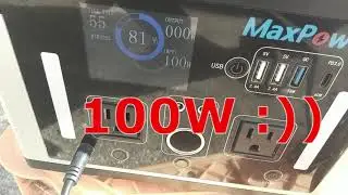 【100w充電】MaxPower　100W （120W相当品）ソーラーパネル