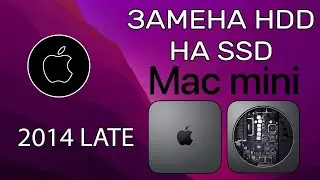 Mac mini (Late 2014) Установка SSD. Разбор и замена термопасты.