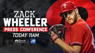 Zack Wheeler Phillies contract extension press conference | Today at 11am