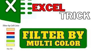 How to Filter Excel Table (Data) By Multi Color | Excel Super Easy Tips & Tricks | DigitaL WalkwaY |