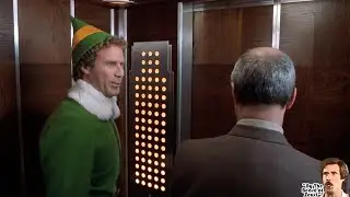 Looks like a Christmas Tree! Elf Empire State Building Elevator.