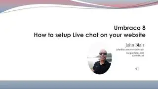 Umbraco 8 - How to setup Live chat on your website using Chaport