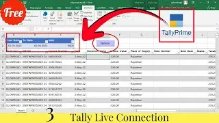 Tally to Excel Live Import with Refresh Button | Excel Power BI & Tally ODBC Connection