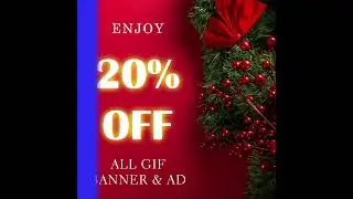Christmas Holiday Sales Animated GIF Banner and Ads