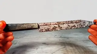 restoration of rusty knife: perfect restoration