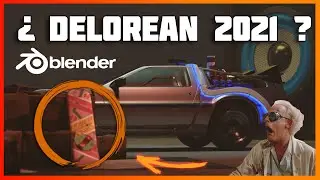 ¿Regreso al futuro 4? - Coche 3D realista en BLENDER 🔥