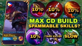 HANZO REVAMPED UNLI SKILLS NOW?!! 😱 ( Hanzo Max CD Reduction Build!! )