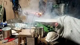 Cooking sausage with high voltage from microwave oven transformer