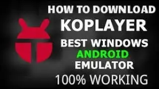 How To Run Android On Pc/Laptop || KOPLAYER || (Android Emulator) 100% Working